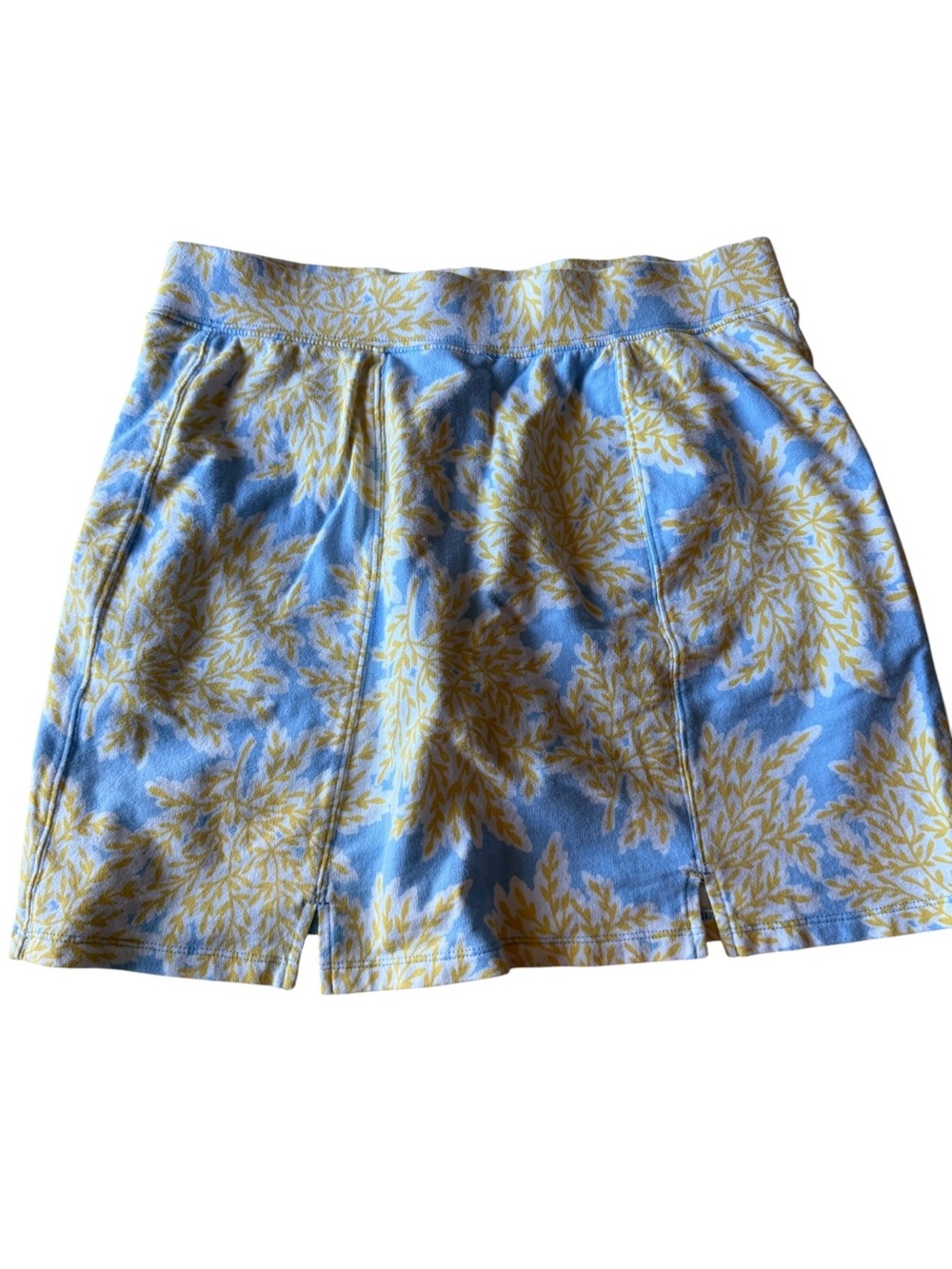 Crown & Ivy Skort Size Small Lt Blue/yellow